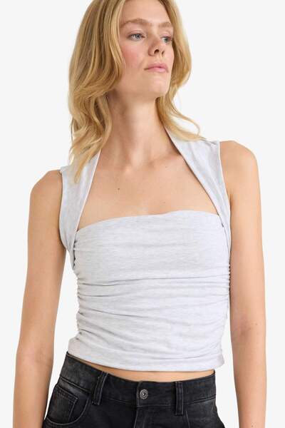 DeFacto Slim Fit Tanktop mit quadratischem Ausschnitt F8117AX25AU