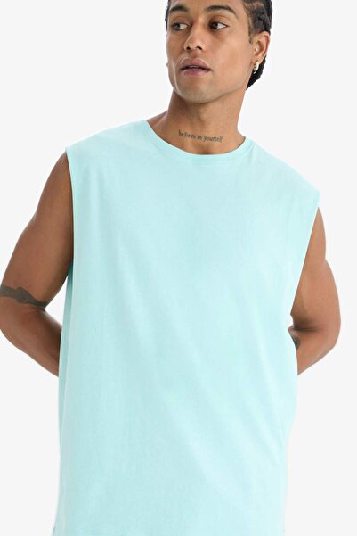 DeFacto Boxy Fit Crew Neck Athlete's Undershirt A1821Ax25Hs