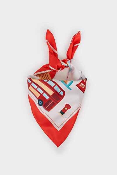 DeFacto Γυναικείο μαντήλι με θέμα το Λονδίνο G0803AXNS