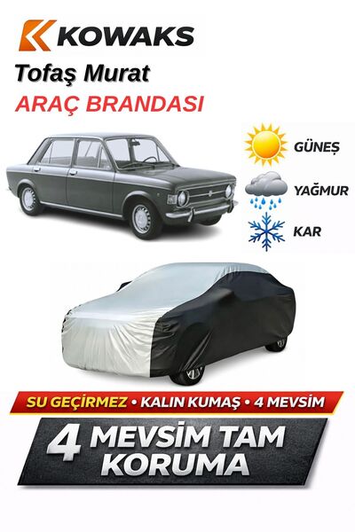 KOWAKS Tofaş Murat Oto Branda, Araba Brandası, Siyah-Gri