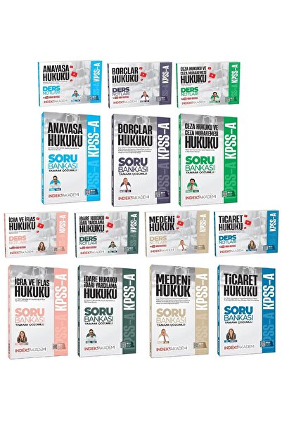 İndeks Akademi 2026 KPSS A Grubu Hukuk Video Ders Notları + Soru Bankası 13 l...