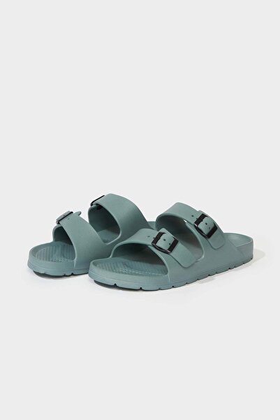 DeFacto Muške papuče sa ravnim đonom i dvostrukim remenom od EVA materijala E...