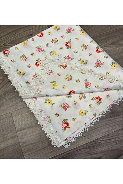 BHT 140x170 Raşel Leke Tutmaz Güpürlü Sofra Bezi Sarı Kırçiçeği