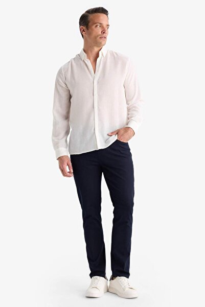 DeFacto Slim Fit Dar Kesim Dar Paça Cepli Pantolon B2089AX25AU