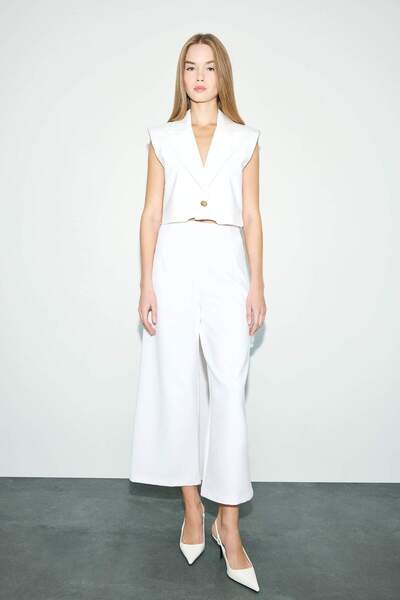 DeFacto Штани з високою талією і широкими штанинами F5557AX25AU