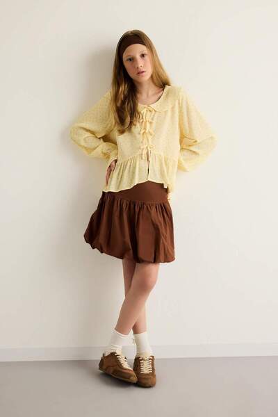 DeFacto Poplin suknja za devojčice F7077A825AU