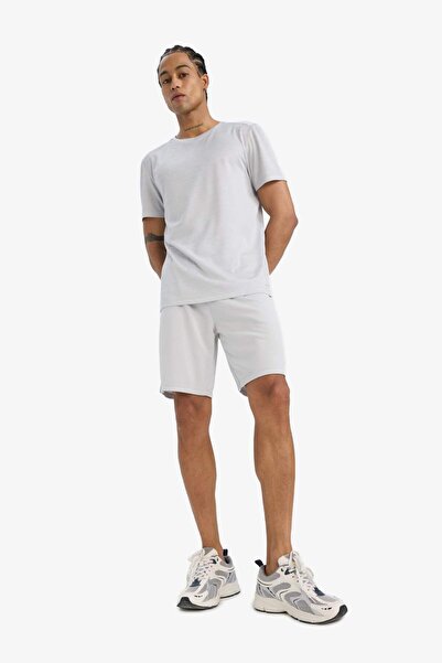 DeFacto Pantaloni scurti pentru sport, cu uscare rapidă, din material respira...