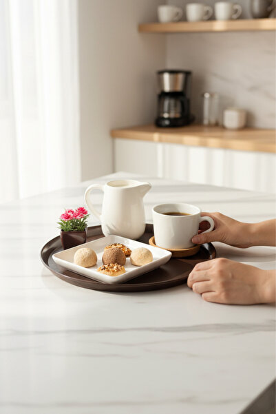 Melkan Home Round Tray, Presentation Tray