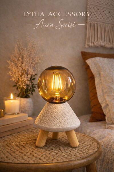 Lydia Accessory Kablolu Bohem Masa Lambası (Şarjlı Değildir) – Ampul Dahil 20...