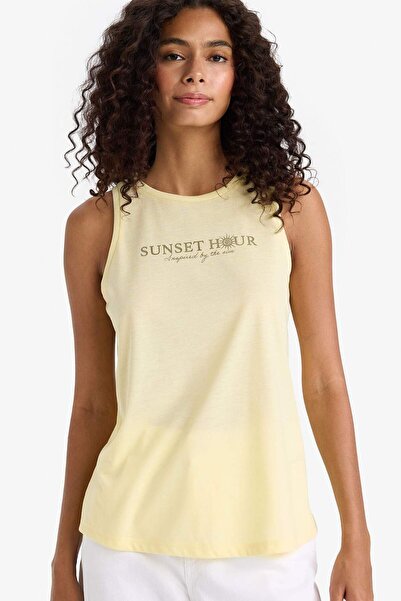 DeFacto Relax Fit Crew Neck Printed Undershirt F6237Ax25Hs