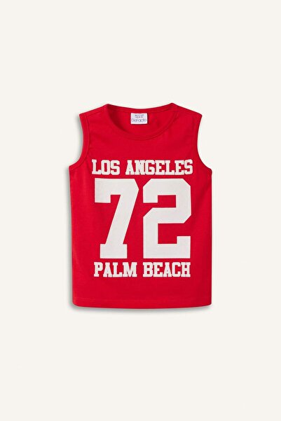 DeFacto Crew Neck Printed Undershirt Baby Boy E2339A525Hs