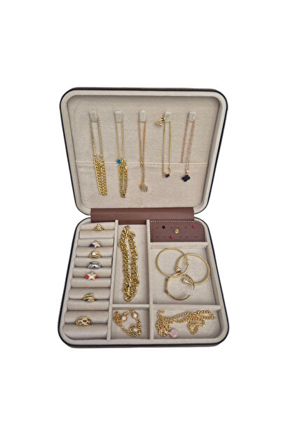 Moda fiesta Büyük Boy  ( 27×24)  Takı  Düzenleyici  Takı Saklama Kutusu  Seye...