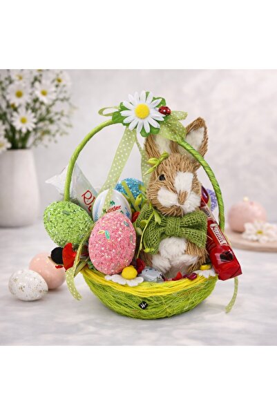 velve Cosulet HappyEaster, cu iepuras si oua decorative, selectie de dulciuri...