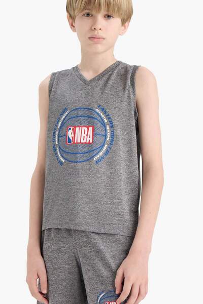 DeFacto Nba Wordmark V-Neck Undershirt Boys' E4847A825Hs