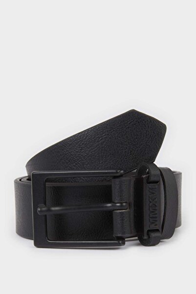 DeFacto مشبك مستطيل الشكل جلد صناعي ديلي حزام للأولاد F6944A8NS