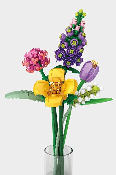 DeFacto Renkli Çiçek Buketi Blok Set F2541AXNS