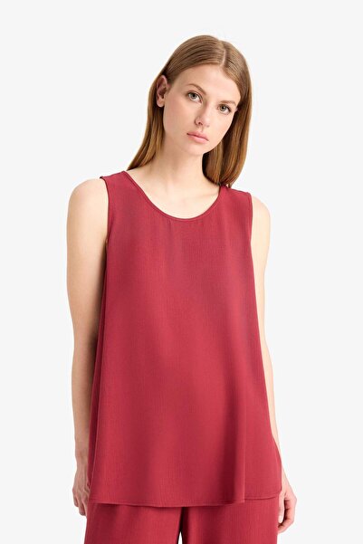 DeFacto Regular Fit Round Neck Sleeveless Beach Top D9762Ax25Sm