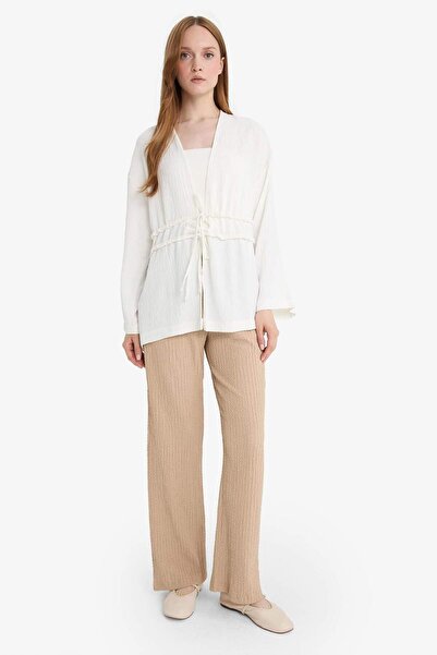 DeFacto Παντελόνι Relax Fit Wrinkled E3436AX25SM