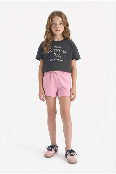 DeFacto Printed Shorts with Elastic Waistband for Girls A2455A825Hs