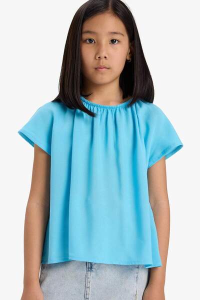 DeFacto Bluză cu mânecă scurtă pentru fete E6853A825SM