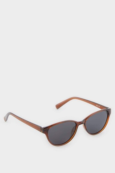 DeFacto Round Coffee Plastic Frame Black Glass Polarized Sunglasses Girls Chi...