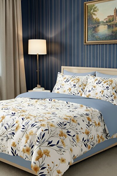 Rimo Home LASTİKLİ ÇARŞAFLI ÇİFT KİŞİLİL NEVRESİM TAKIMI