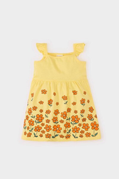 DeFacto Floral Strap Dress Baby Girl C0285A525Sm