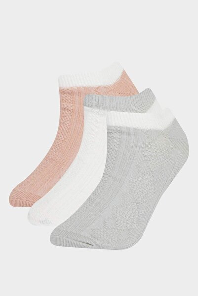 DeFacto 3-пакет памучни чорапи за момичета E6064A8NS