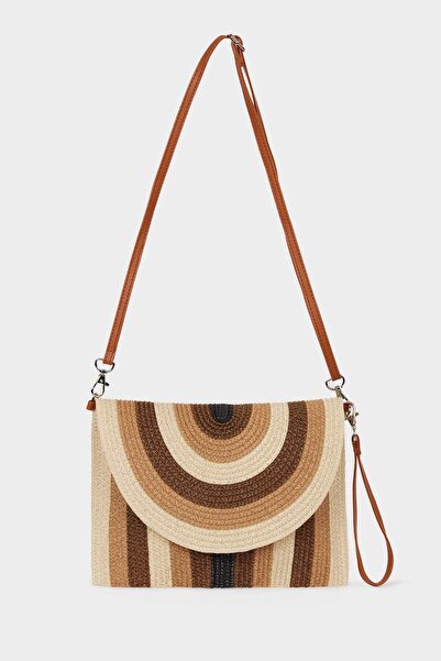 DeFacto Women's Straw Shoulder Bag E1472Axns