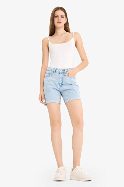 DeFacto Джинсові шорти бойфренд з високою талією, 100% бавовна, прання, E0934...