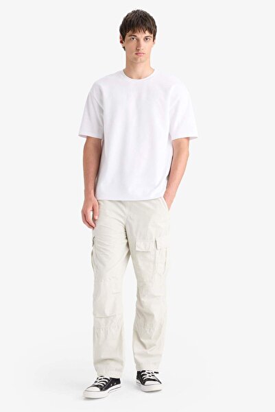 DeFacto 100 % Baumwolle, lockere Passform, weites Bein, weites Bein, Sommerho...