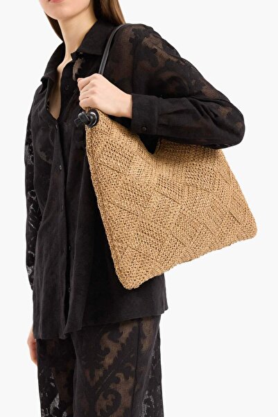 DeFacto Women's Straw Shoulder Bag E1471Axns