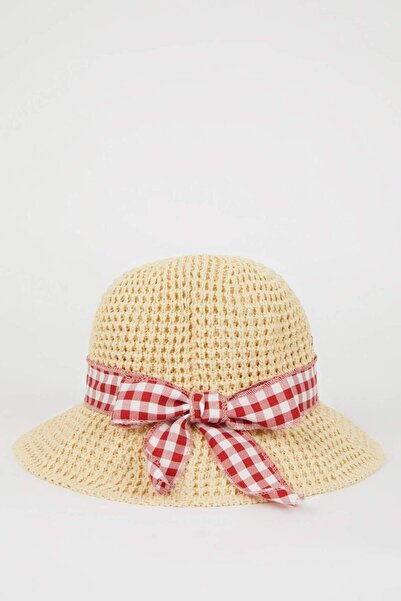 DeFacto Kız Çocuk Hasır Şapka D8423A825SM