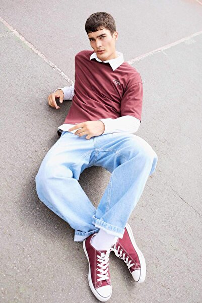 DeFacto 100 % Baumwolle, Skater-Passform, weite Passform, hohe Taille, weites...