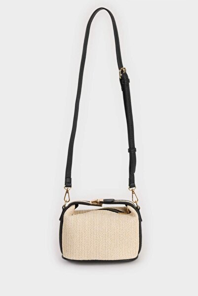 DeFacto Γυναικεία ψάθινη τσάντα ώμου E1405AXNS