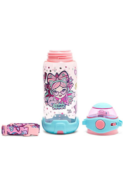 GOG زجاجة ماء للأطفال بتصميم قطة، سعة 650 مل، محمولة للمدرسة والسفر