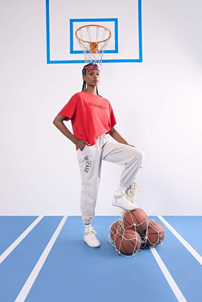 DeFacto NBA Chicago Bulls Двокишеневі штани-джоггери стандартної довжини B999...