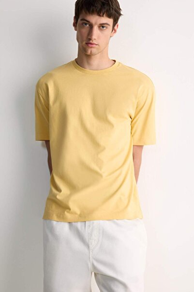 DeFacto 100% βαμβακερό μπλουζάκι με κοντό μανίκι με λαιμόκοψη με κουκκίδα D60...