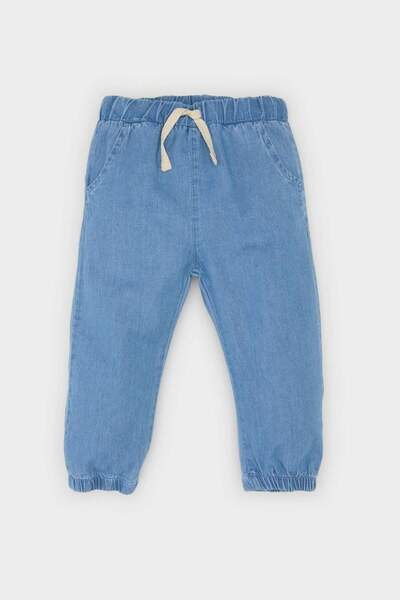 DeFacto Erkek Bebek Beli Paçası Lastikli Jean Pantolon E6916A525SP