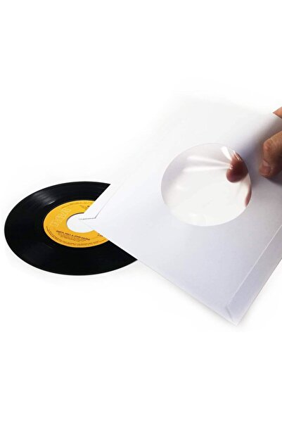 Genel Markalar 45'lik Plak Zarfı (20 Adet Beyaz Antistatik Kaplamalı)