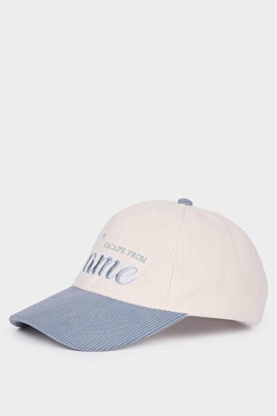 DeFacto Дамска бродирана кадифена шапка E3775AX25SM