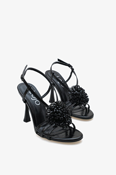 LOJO Flower cu cataramă pentru femei, deschis în față, pantofi cu toc Fres