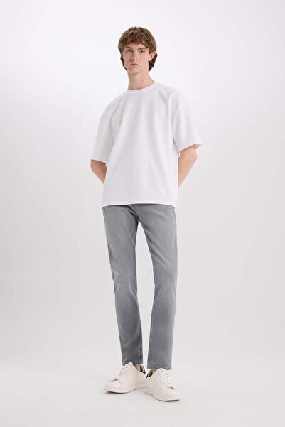 DeFacto Hellgraue Herren-Jeanshose D9782AX/NM18