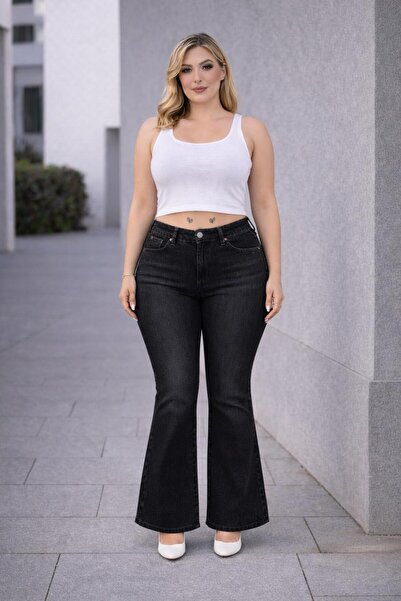 EYLÜLXXL İSPANYOL PAÇA BÜYÜK BEDEN JEANS PANTOLON