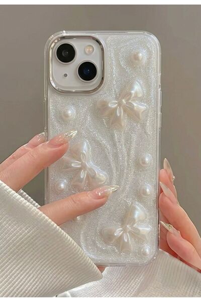 Caseji İphone 13 / 14 Uyumlu Kurdale Boncuk Epoksi Kamera Çerçevesi Metalize ...