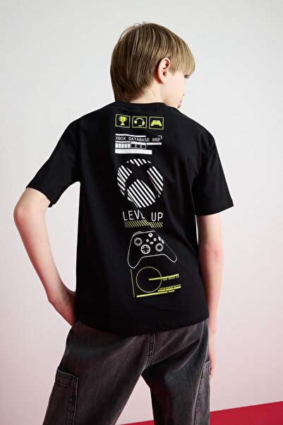 DeFacto Xbox Schwarzes Jungen-T-Shirt D9562A8/BK81