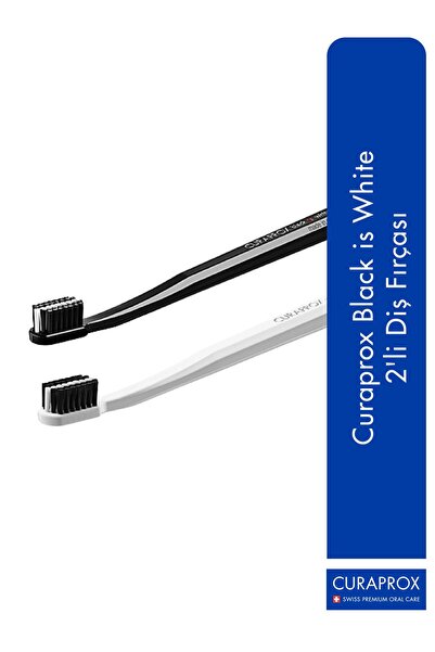 Curaprox Black is White 2'li Diş Fırçası