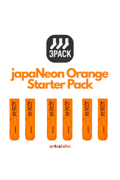 Arteziahn Japaneon Orange Pack (3 Pack) Neon Orange Unisex Lifestyle & Sports...