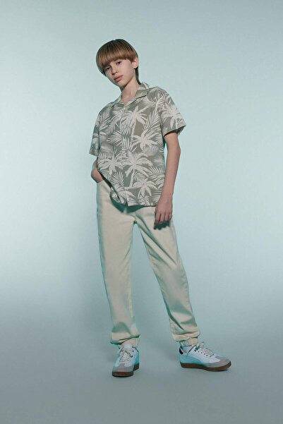 DeFacto Παντελόνι Gabardine Jogger για αγόρι με κανονικό πόδι D7795A825SP