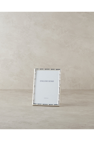 English Home Bamboo Metal Çerçeve Silver